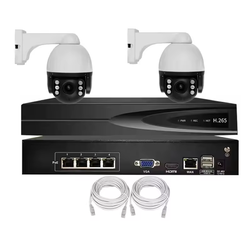 4CH NVR KIT Seetong 8MP 20X Zoom Lens 150m IR CCTV System Security Camera IP Dome PTZ POE Camera Outdoor 4CH 4K NVR Kit