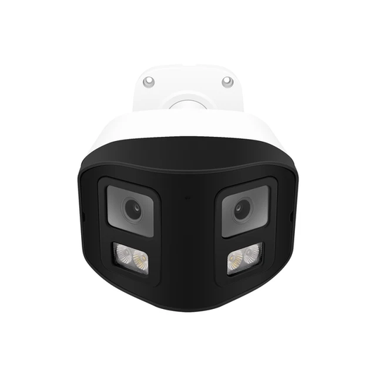 HD 4K 8MP Dual Light Dual Lens 180 Degree Wide-angle Panoramic CCTV IP POE Camera support Two-way Audio SD Card Slot