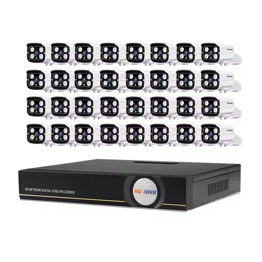 32ch 4K 5mp H.265 Indoor Outdoor Ip Wired Video Surveillance Security Audio Poe Camera Nvr Kit Cctv System Set